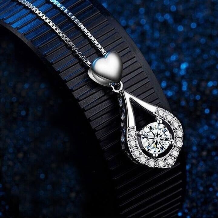 üíñTwinkling Heart Waterdrop Stone Necklace