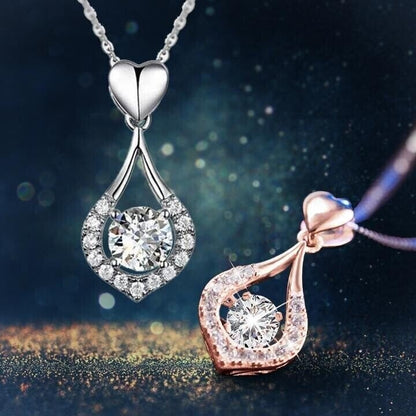 üíñTwinkling Heart Waterdrop Stone Necklace
