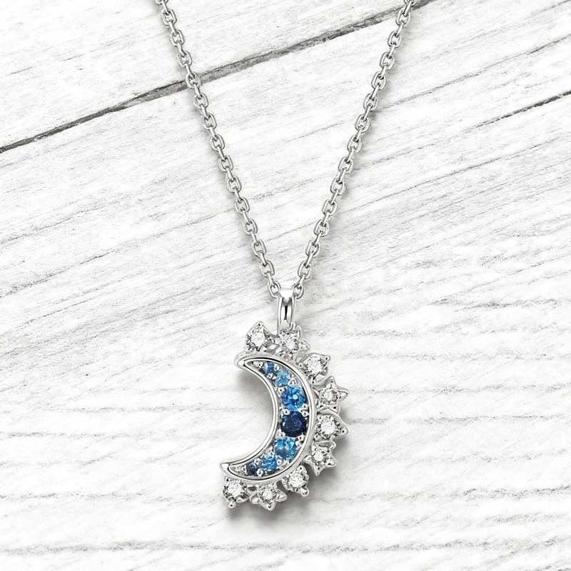 üì¢üì¢40% OFF !! ‚è∞Sun and Moon Pendant Necklace with Rhinestones