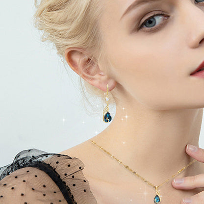 ü¶ö Phoenix Earrings ‚Äì Peacock Design, CZ Gems, Lightweight, Gift üéÅ