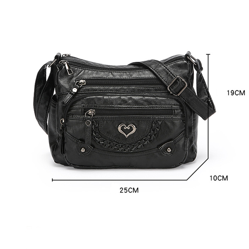 üì¢üì¢ Women's Soft PU Leather Multi-Pocket Crossbody Bag