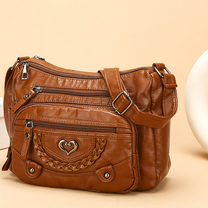 üì¢üì¢ Women's Soft PU Leather Multi-Pocket Crossbody Bag