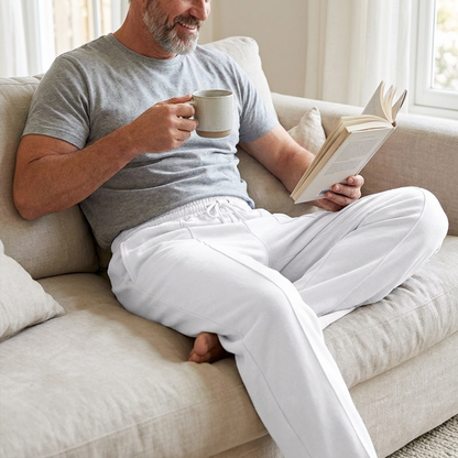üí•Men's Elastic Waist Drawstring Straight Leg Pants
