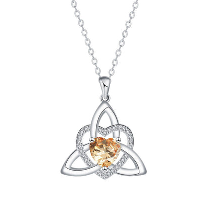 Celtic Knot Heart Pendant Necklaceüíéüìø