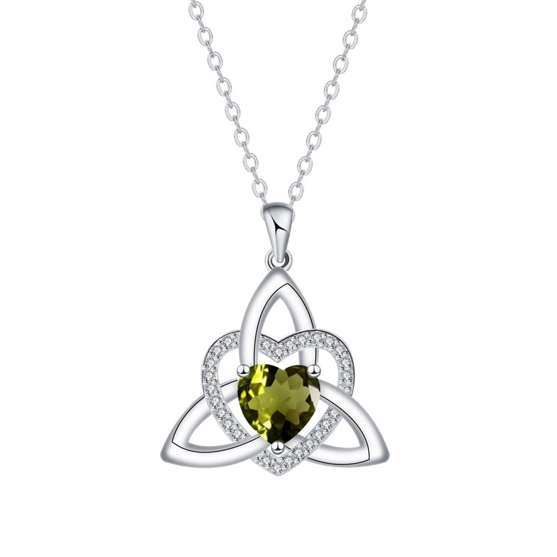 Celtic Knot Heart Pendant Necklaceüíéüìø
