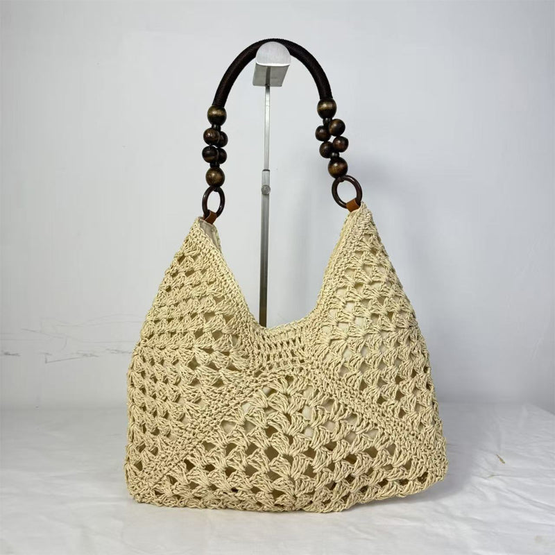 üèùÔ∏èArtisanal Woven Tote with Inner Lining