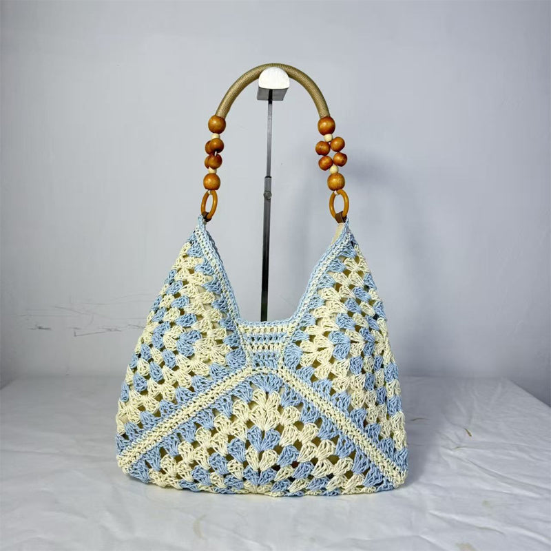 üèùÔ∏èArtisanal Woven Tote with Inner Lining