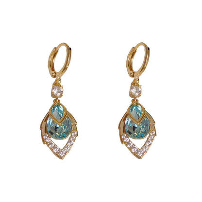 ‚ú®Sky Blue Drop Dangle Hoop Earrings