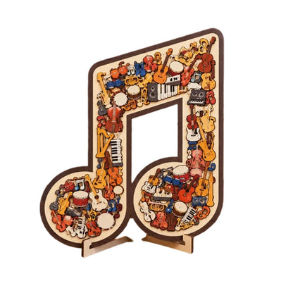 Wooden Musical Note Jigsaw Puzzleüé∂üß©