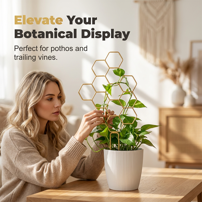 üåøHoneycomb Plant Trellis ‚Äì Rust-Proof, Stackable, Easy Install üêù