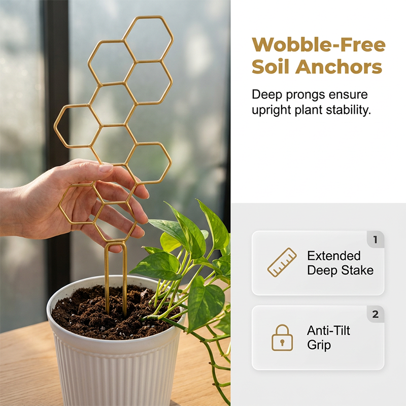 üåøHoneycomb Plant Trellis ‚Äì Rust-Proof, Stackable, Easy Install üêù