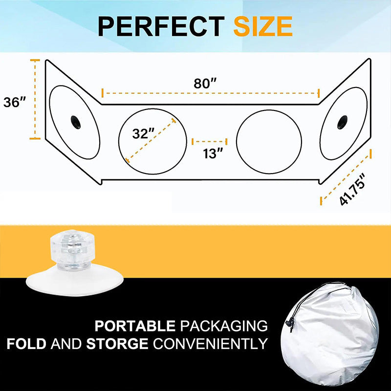 Truck Windshield Sunshade with UV Protection ‚Äì Heavy-duty & heat-reflectiveüõ°Ô∏è