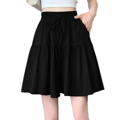 High Waist Ruffle Skirt Pants for Women ‚Äì Wide Leg Culottes, Flowy & Comfyüíï