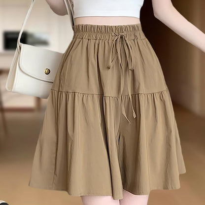 High Waist Ruffle Skirt Pants for Women ‚Äì Wide Leg Culottes, Flowy & Comfyüíï