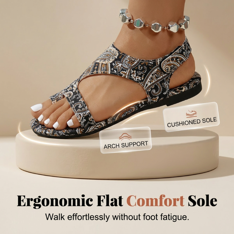 üì¢üì¢40% OFF !! ‚è∞Women's Ethnic Flat Slide Sandals