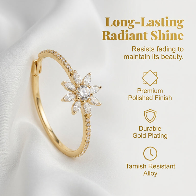 ‚ùÑÔ∏èElegant Snowflake Zircon Hoop Earrings ‚ú®