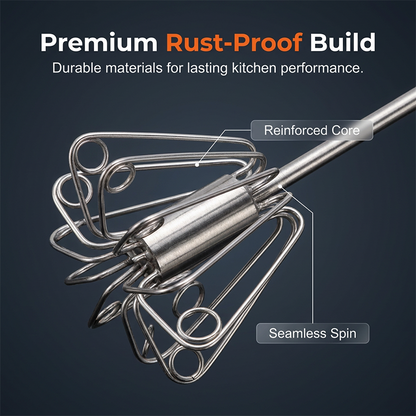 üéÅüî•Stainless Steel Semi-Automatic Hand Egg Beater