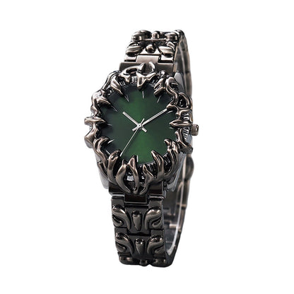‚åö Creative Claw-Shaped Quartz Watch ‚Äì Red Dial, Sculptural Bracelet, Statement Style üî•