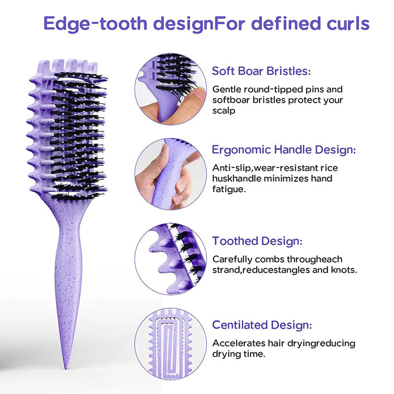 Ventilated Detangling Brush for Curly Hair üíá‚Äç‚ôÄÔ∏èüíï