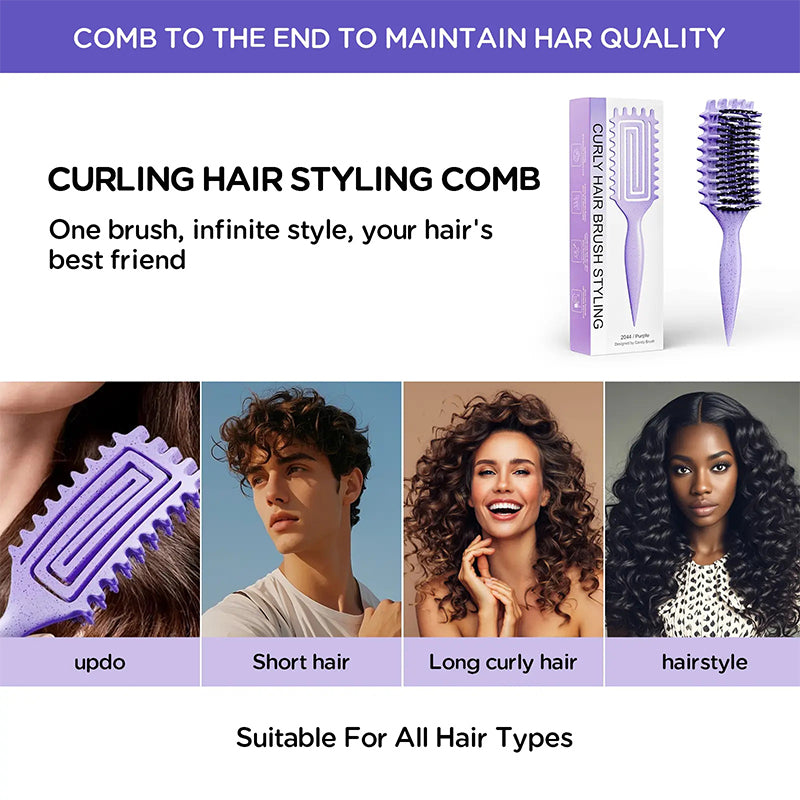 Ventilated Detangling Brush for Curly Hair üíá‚Äç‚ôÄÔ∏èüíï