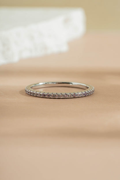 Alexandrite Birthstone Eternity Ring