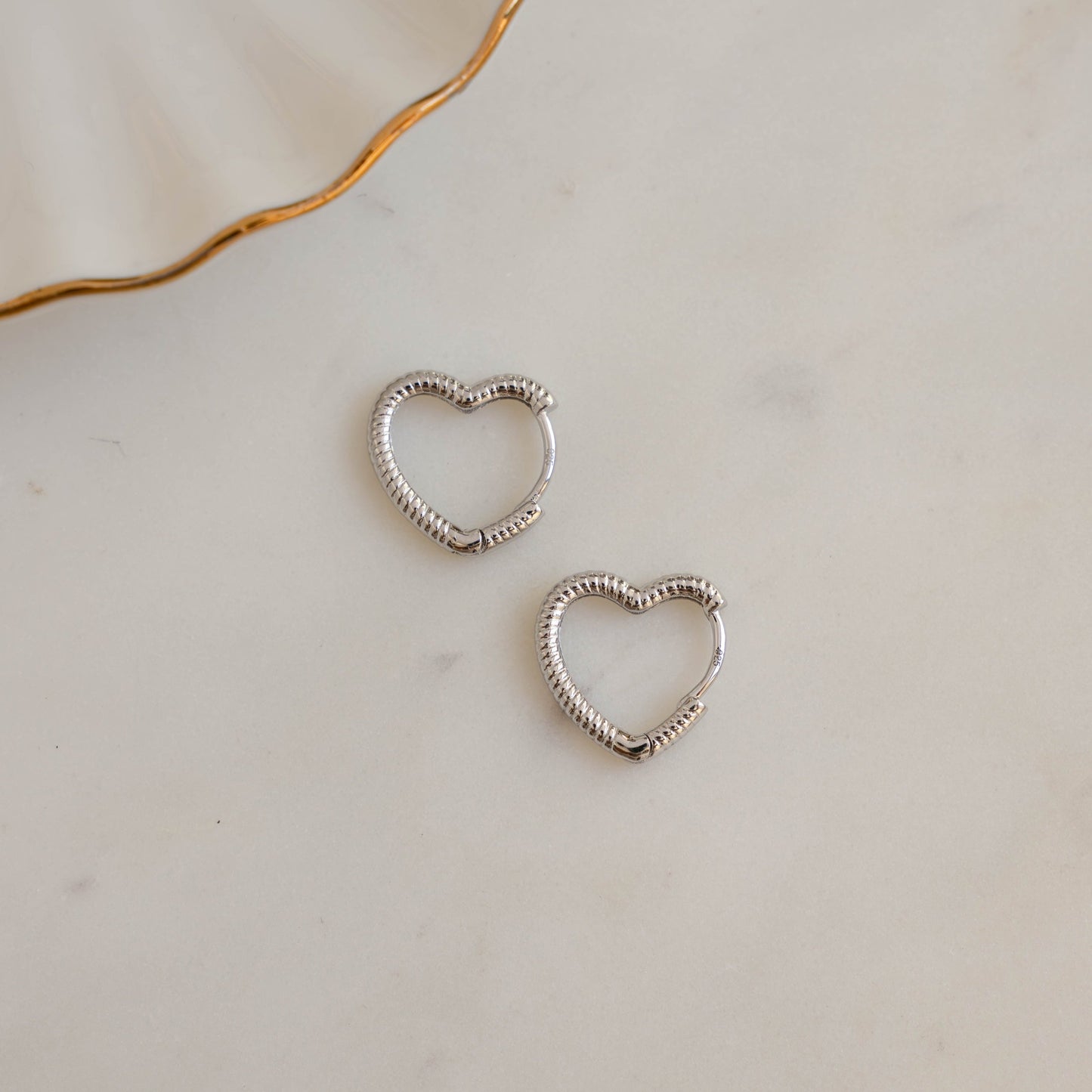 Heart Shaped Hoops
