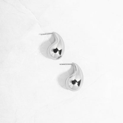 Tear Drop Hoop Earrings