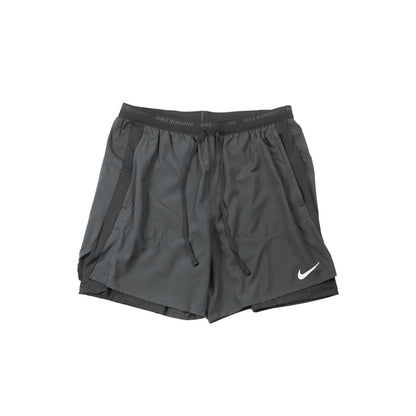 Nike Stride Dri-FIT Hybrid Shorts (Black/Black/Black/Reflective Silver)