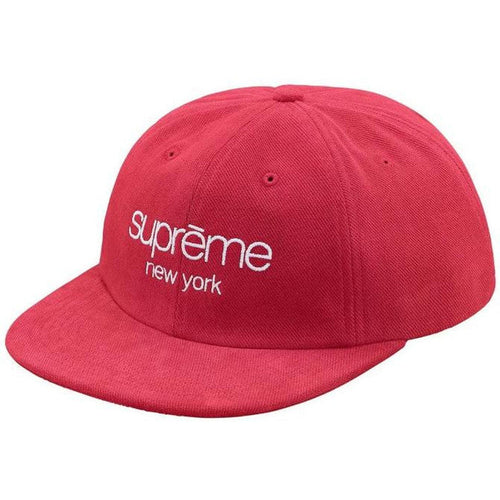 Supreme Classic Logo 6-Panel (SS18) Red