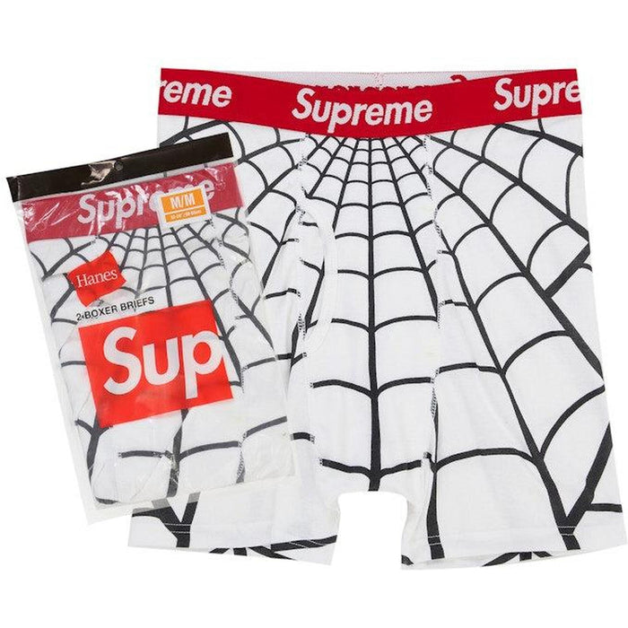 Supreme Hanes Spider-Man Boxer Briefs (2 Pack) White