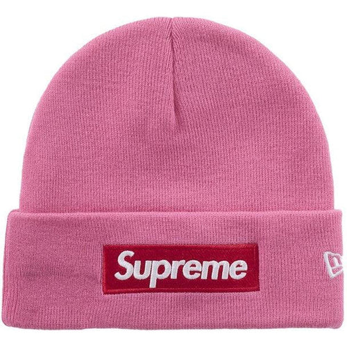 Supreme New Era Box Logo Beanie (FW25) Magenta