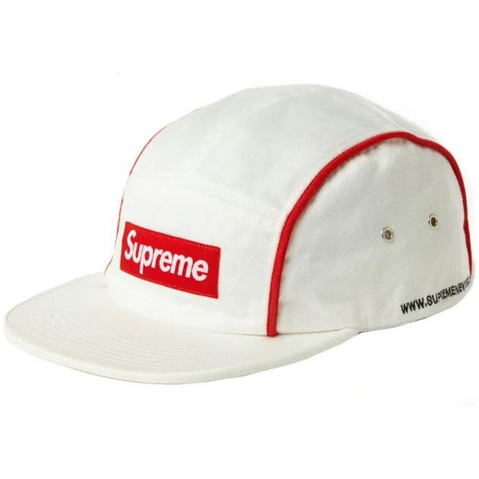 Supreme Piping Camp Cap White