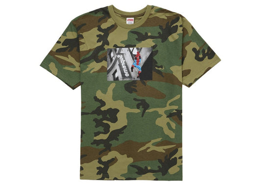 Supreme Spider-Man Tee Woodland Camo