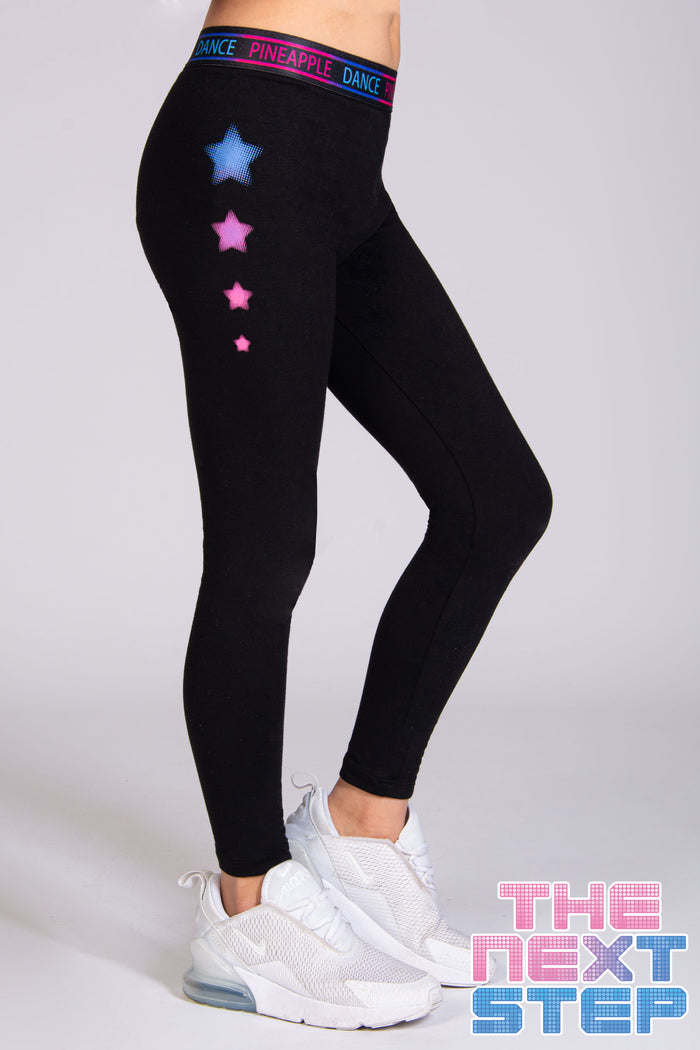 Pineapple Dance Studios leggings in black for The Next Step fans!