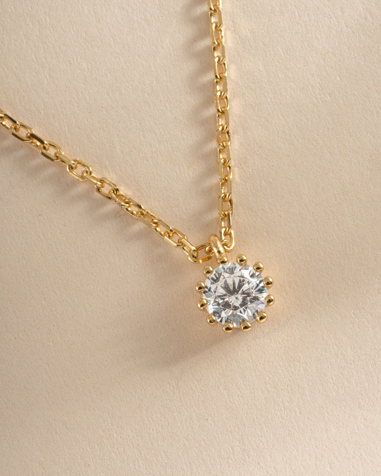 Tiny Bezel Pendant Necklace