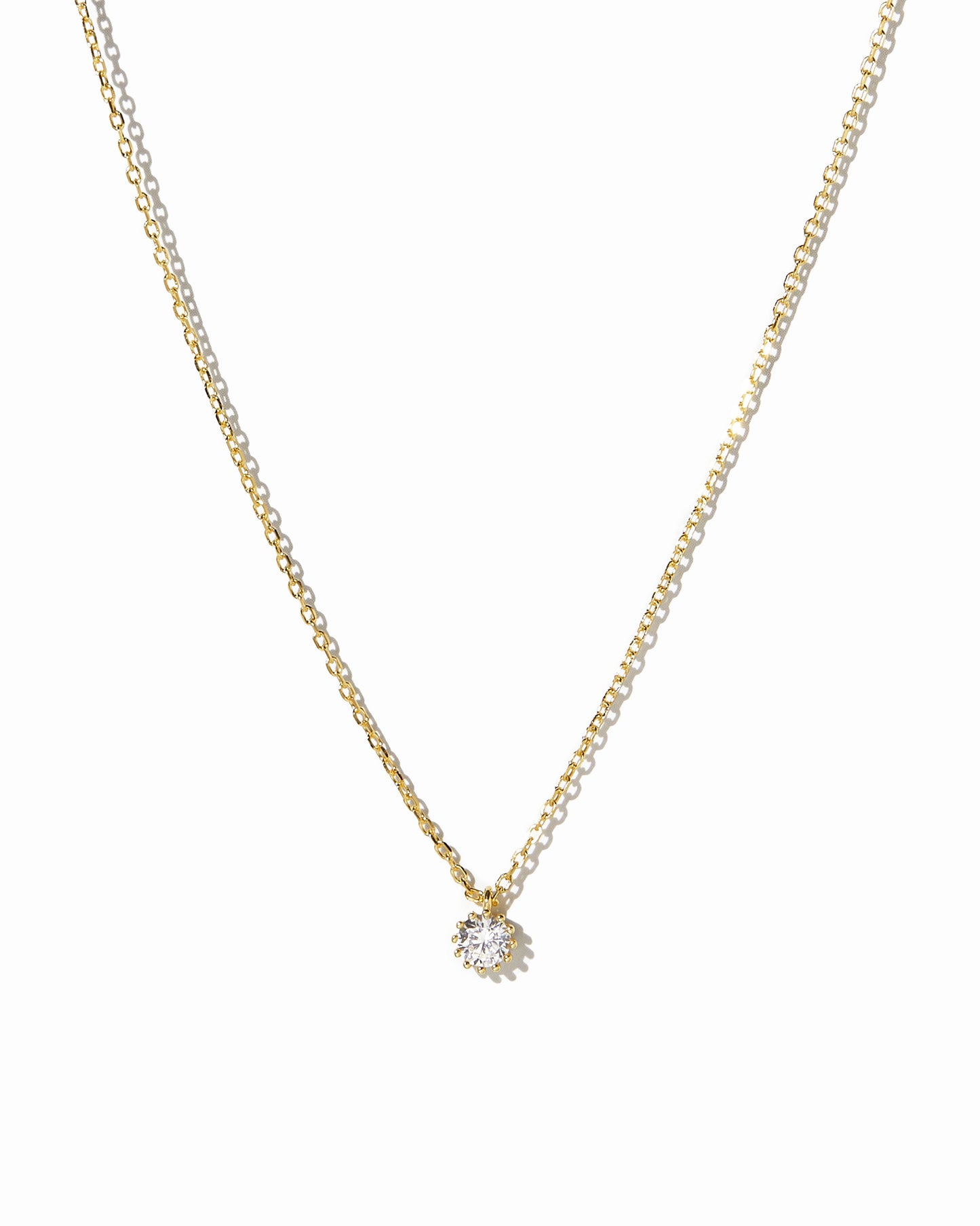 Tiny Bezel Pendant Necklace