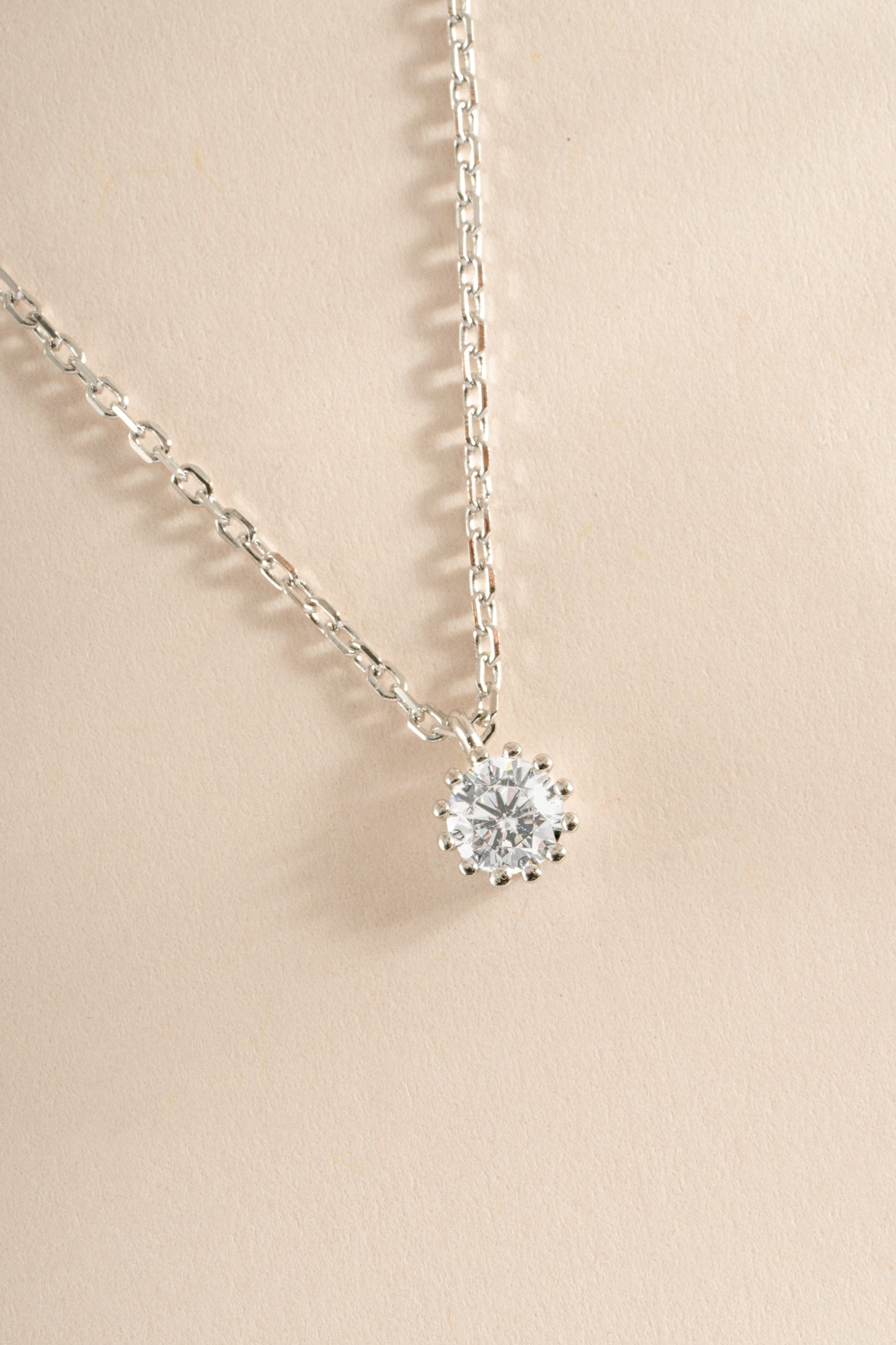 Tiny Bezel Pendant Necklace