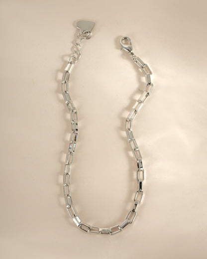 Tiny Link Paperclip Bracelet