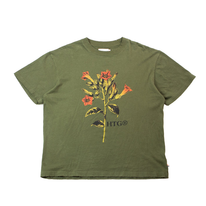 Tobacco Flower SS Tee (Olive)