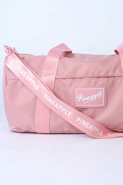 Pink Tonal Kit Bag with logo adjustable shoulder strap