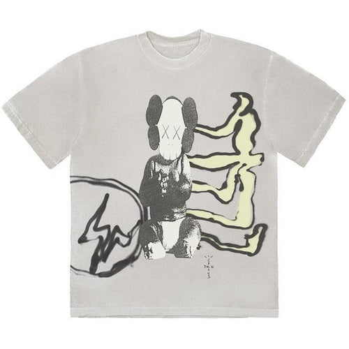 Travis Scott Cactus Jack + Kaws For Fragment Tee Aged Yellow