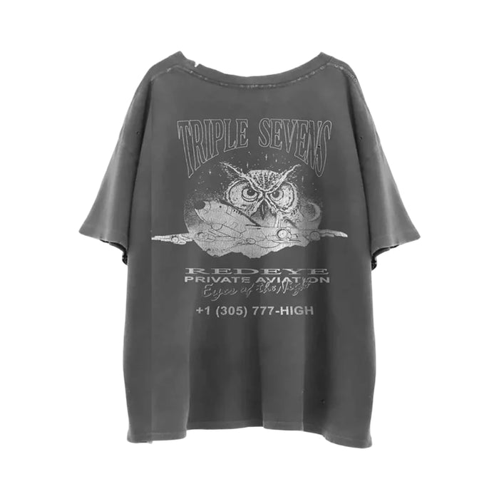 Triple Sevens Night Owl Tee Black