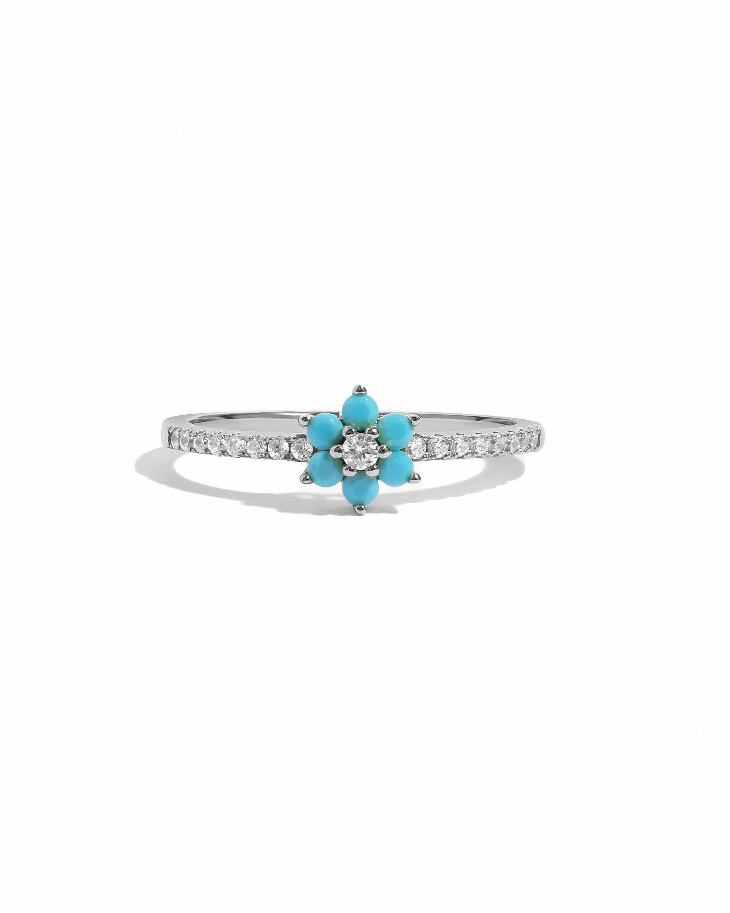 Turquoise Flower Ring