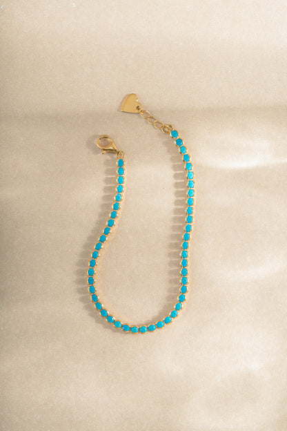 3mm Turquoise Tennis Bracelet