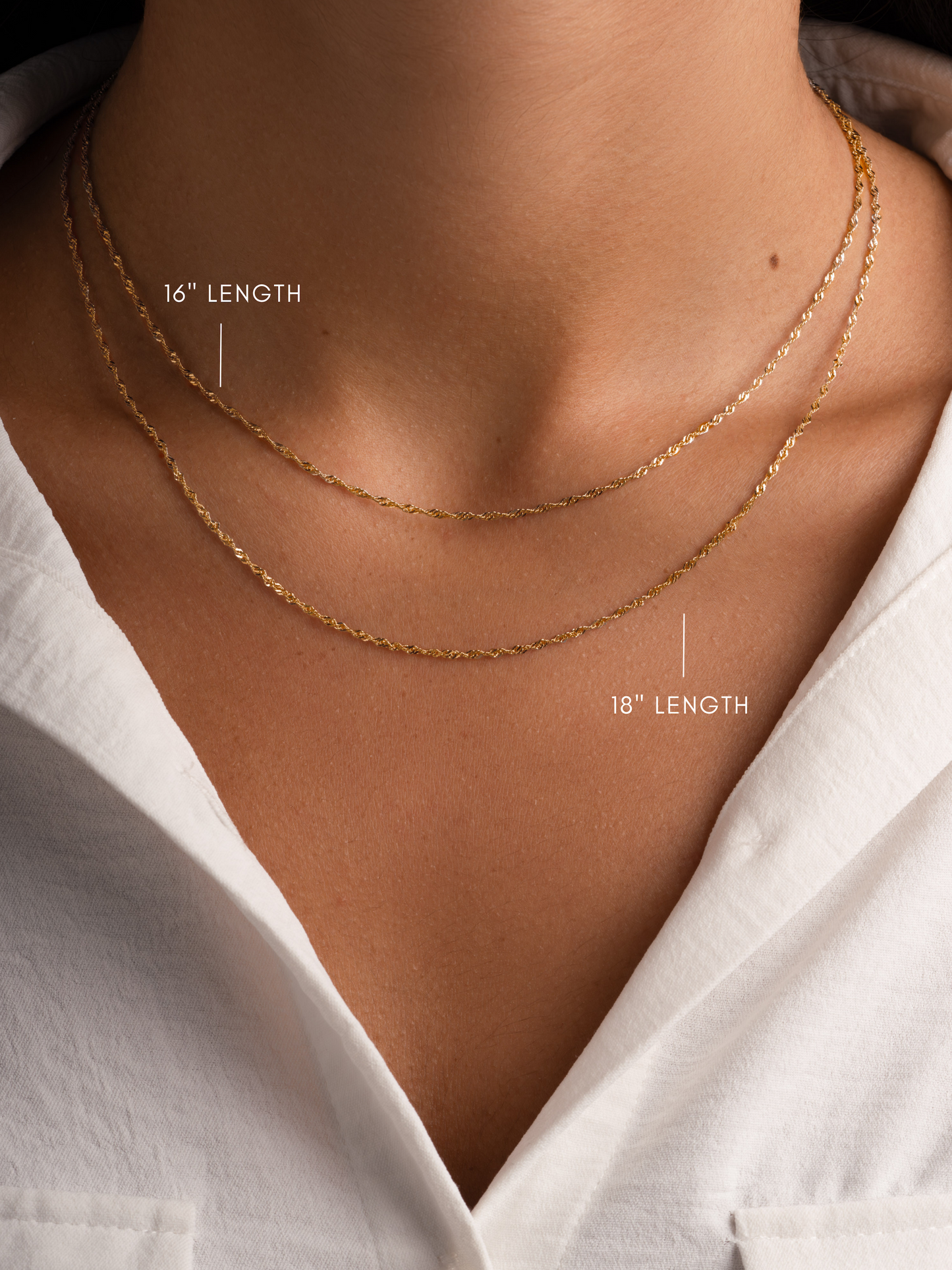 Thin Twisted Chain Necklace