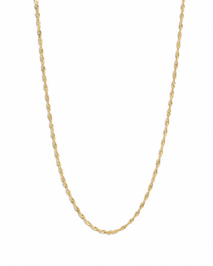 Thin Twisted Chain Necklace