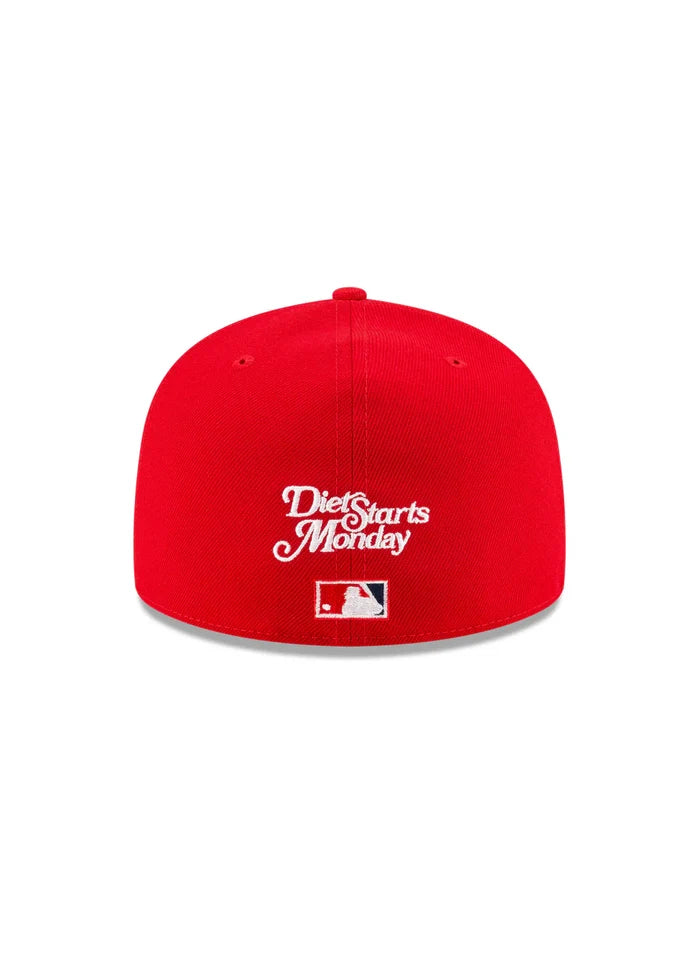 Washington Nationals x Diet Starts Monday Fitted Cap (Scarlet)