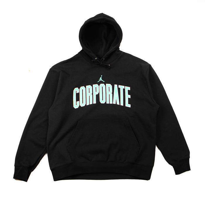 Jordan x CORPORATE Hoodie (Black/Light Menta)