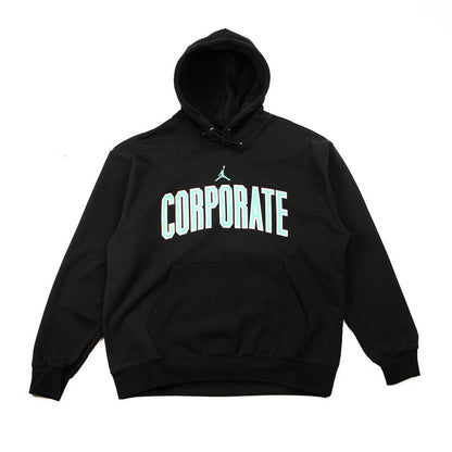 Jordan x CORPORATE Hoodie (Black/Light Menta)