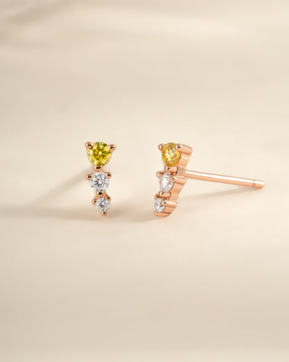 Yellow & Diamond Ear Climber